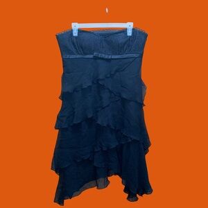 Laundry By Shelli Segal Elegant Black Strapless Dress Woman’s 12